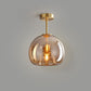 Frendorf | Nordora Luxus Rundglas-Deckenleuchte | Semi-Flush Mount | Modernes Skandinavisches Design