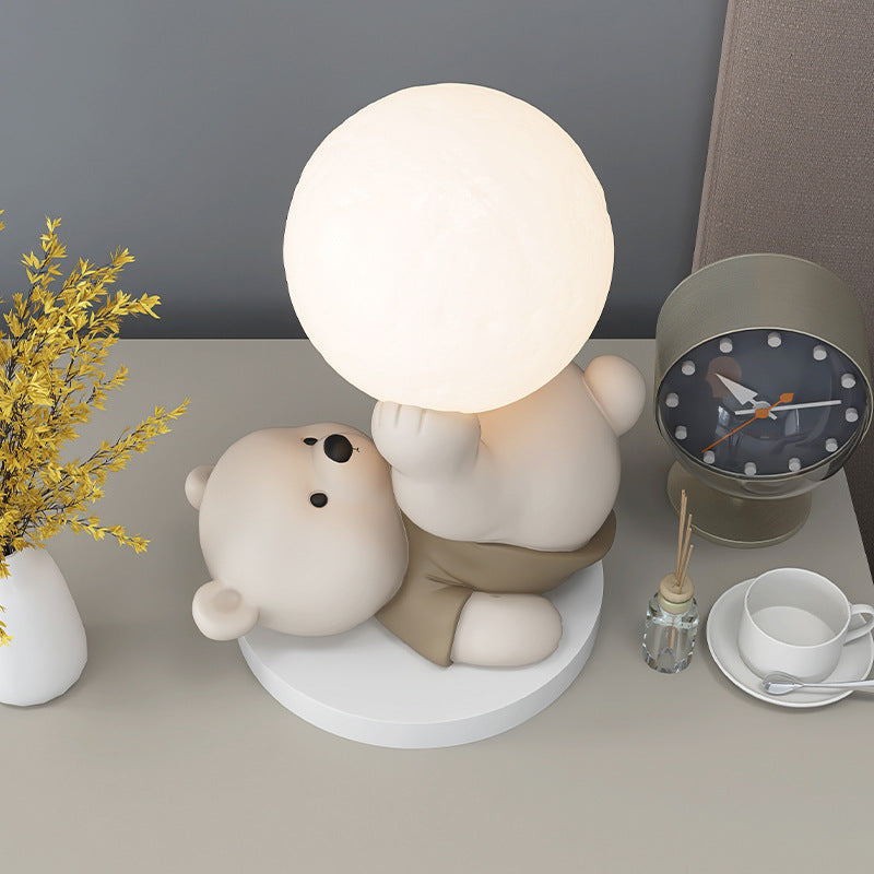 Frendorf | MoonBear Touch Lampe | LED Nachtlicht Teddybär | Stimmungslicht & Kinderzimmer Dekoration