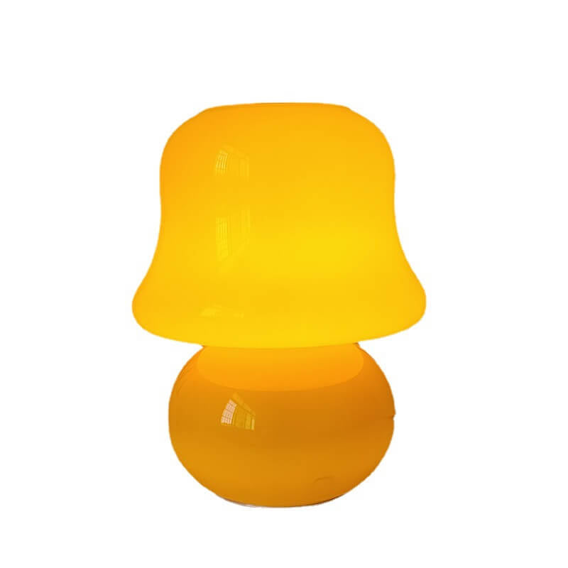 Frendorf | MushLume Glas Tischlampe | Französisches Design | Handgefertigt | Pilzform | Deko & Beleuchtung