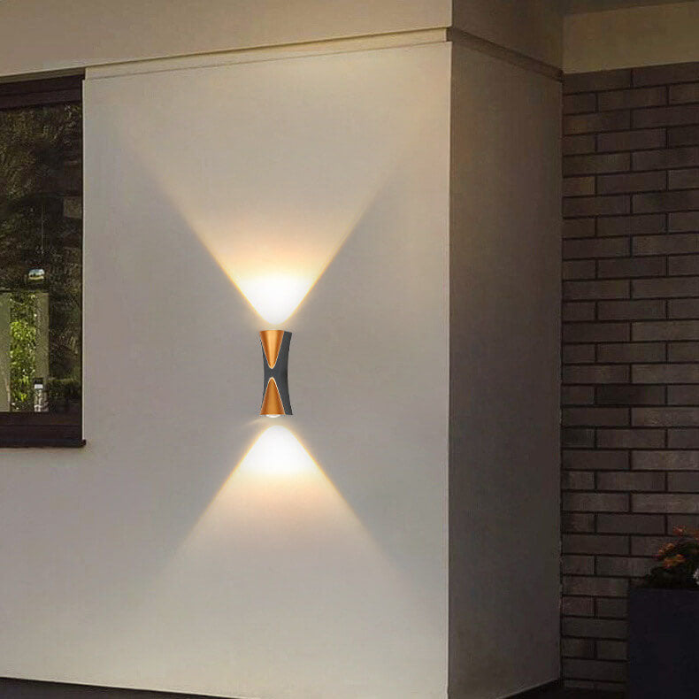 Einfacher Outdoor wasserdichter Aluminium Horn LED Wandleuchtenlampe