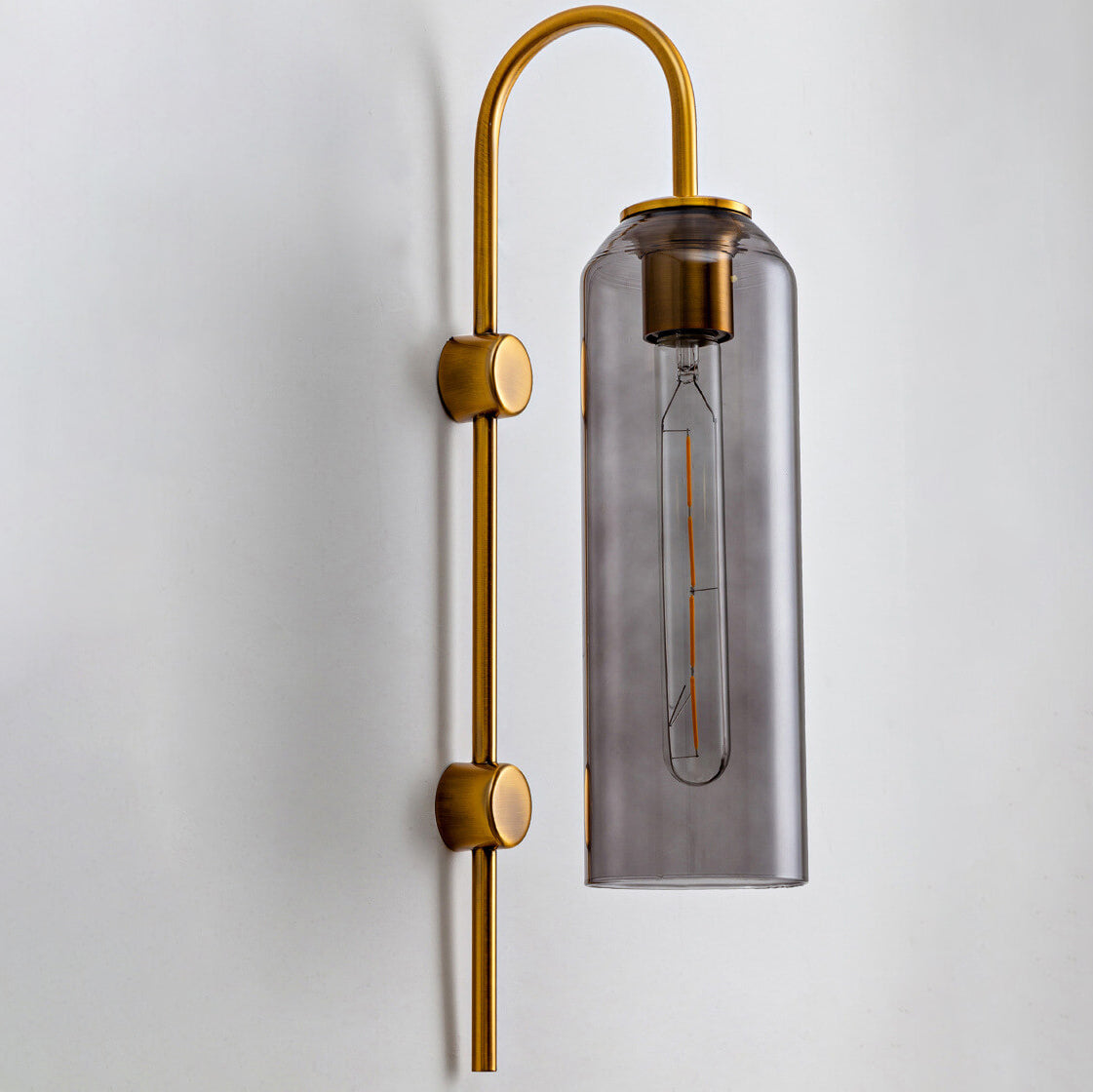 Frendorf | ZenoLuxe Nordic Design LED Wandlampe | Gebogene Arm | Modern | Dekoration für Zuhause