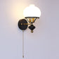 Frendorf | GeoLuxe Französische Geometrische Wandlampe | Eisen & Glas | 1-Licht Design für Wohnzimmer