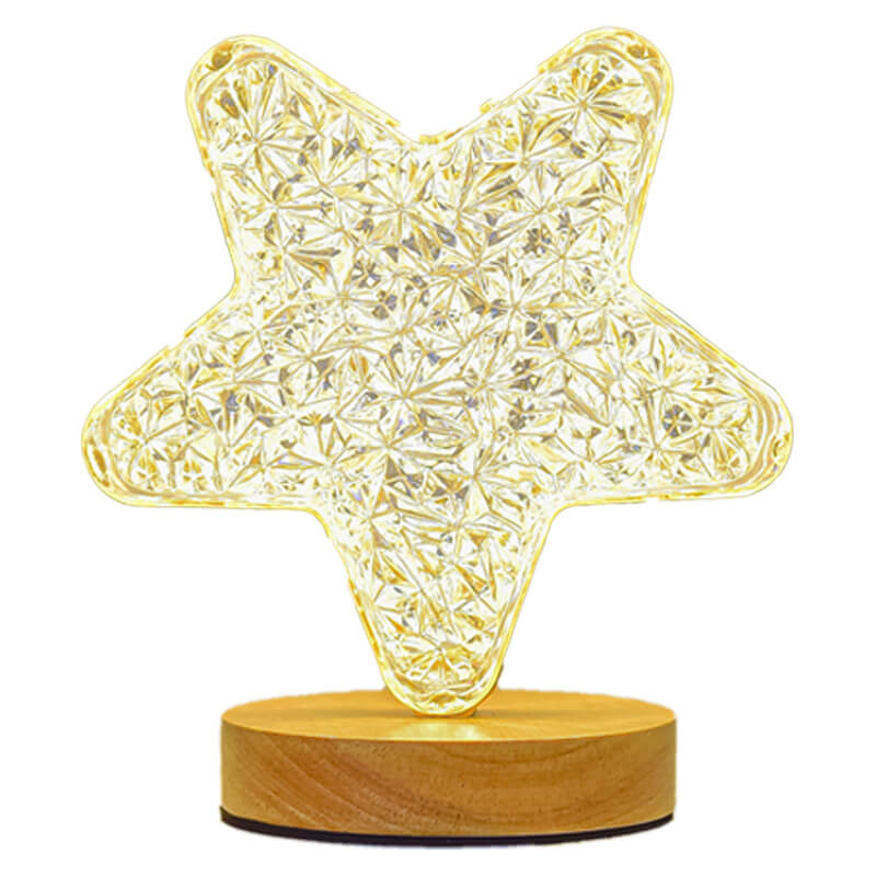 Frendorf | LunaStar Tischlampe | Nordic Design | Mond & Stern | LED USB | Stimmungslicht