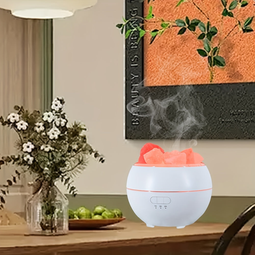 Salzlampe Diffusor - 3-in-1 ätherischer Öldiffusor, Himalaya-Salzlampe & Luftbefeuchter