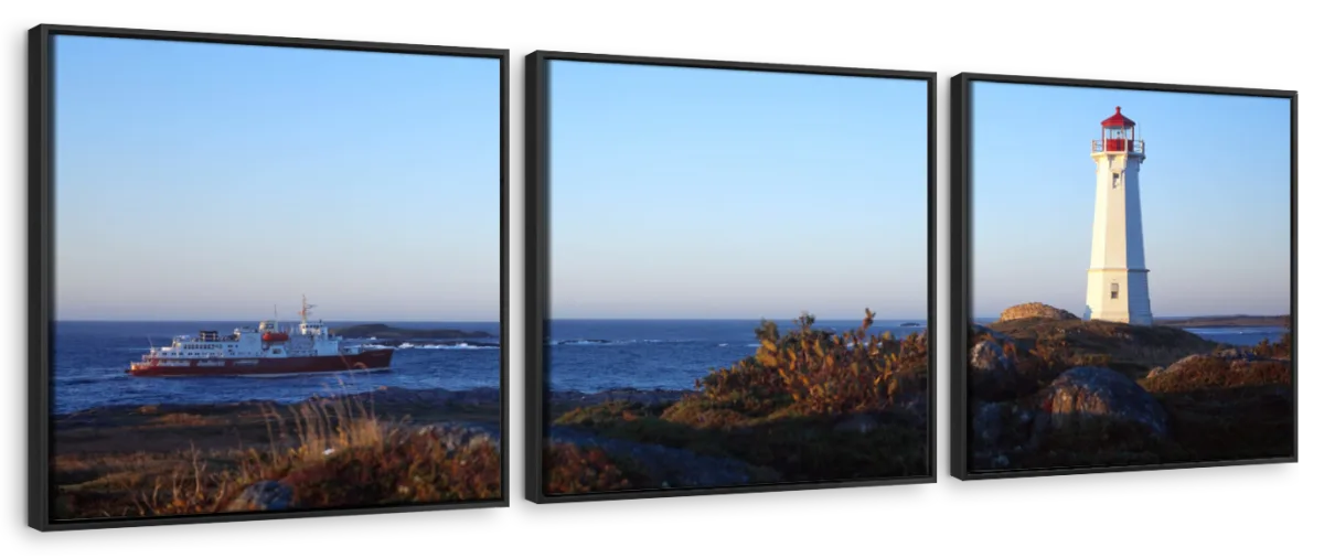 Frendorf | Louisbourg Leuchtturm An Der Küste Wandkunst