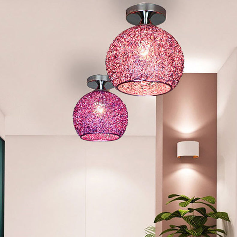 Frendorf | WeaveSphere Deckenleuchte | Skandinavisches Design | Geflochtene Kugel | 1-Licht | Perfekt für Flure und Wohnräume