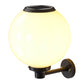 Moderne Outdoor Solar Runde Ball Wasserdichte LED Wandleuchte lampe