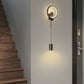 Moderne Luxus Schmiedeeisen Acryl Zylinder LED Wandlampe Für Wohnzimmer