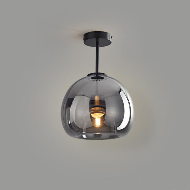 Frendorf | Nordora Luxus Rundglas-Deckenleuchte | Semi-Flush Mount | Modernes Skandinavisches Design