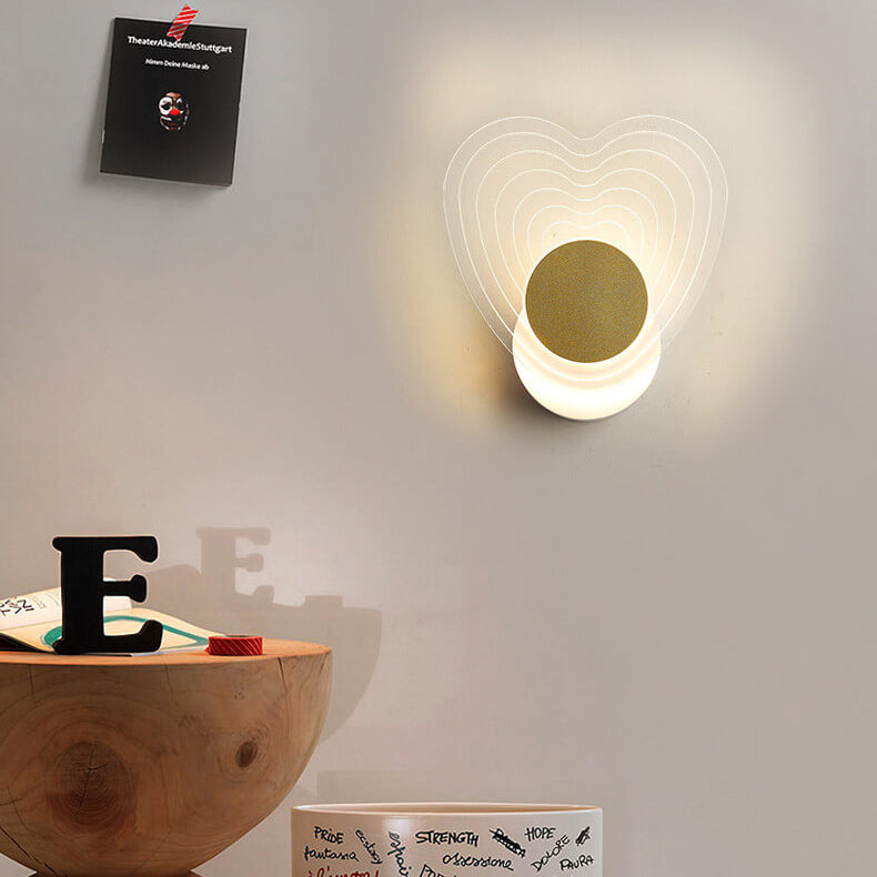 Frendorf | Luxoria Geo LED Wandleuchte | Goldenes Geometrisches Design | Acryl & Modern | Warmes Licht