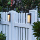 Frendorf | SolAura Frosted Glas Außenleuchte | Solar LED Wandleuchte | Wasserdicht & Energiesparend