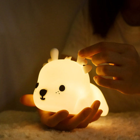 Kreative Reh-förmige Silikon LED USB Aufladbare Nachtlicht Tischlampe