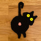 Frendorf | 🐱Lustige Katzenpo-Untersetzer Katzenpo-Tassenmatte Gestricktes Geschenk für Katzenfans