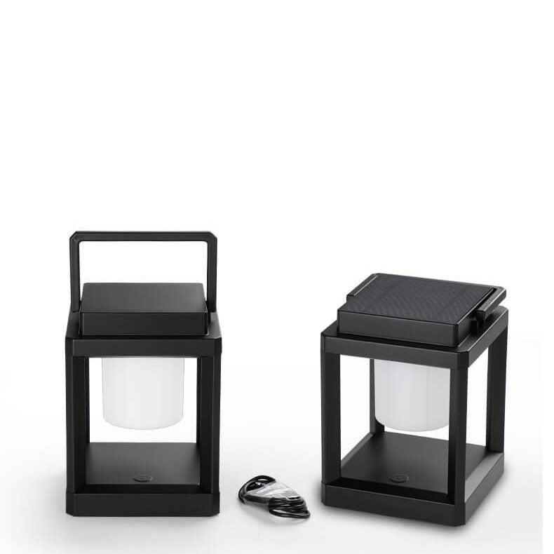 Outdoor Solar Camping Quadrat Tragbare Käfig LED Camping Landschaft Licht
