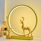 Frendorf | CircleLume USB LED Nachtlicht | Nordic Design | Tischlampe mit Hirschfigur | Warmweißes Licht & Dimmbar