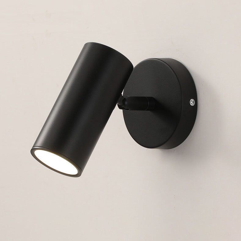 Moderne Einfachheit Plattierte Zylindrische Spotlicht 1-Licht Lese Wandleuchte Lampe