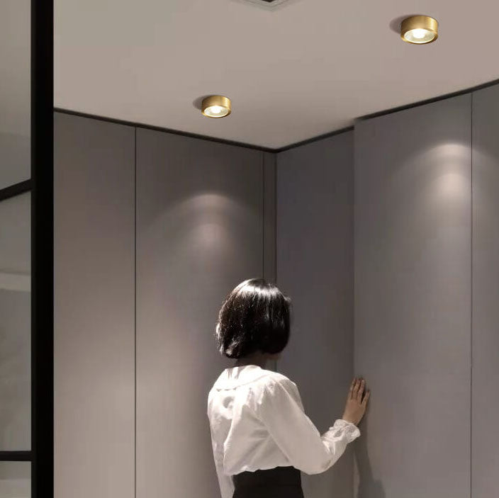 Frendorf | LumoLux Ultra-thin LED Deckenleuchte | Kupfer | Modernes Design | Dimmbare Deckenlampe | Energieeffizient | Stimmungslicht