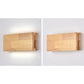 Frendorf | WabiLight Japanische Wabi-Sabi Holz-LED Wandlampe | Rechteckig oder Quadratisch | Warmes Ambiente