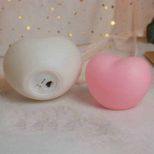Moderne Silikon kreative Herz LED Nachtlicht Tischlampe