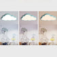 Zeitgenössische skandinavische Macaron Cartoon Eisen PVC Wolken Shade LED Deckenleuchte für das Wohnzimmer
