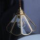 Frendorf | Geometra Vintage Pendelleuchte | Japanisches Design | Kupfer & Glas | Elegante Hängeleuchte