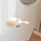 Frendorf | LotusGlow LED Pendelleuchte im Art-Deco-Stil | Gefalteter Harz-Lampenschirm | Elegantes Design für Wohnzimmer