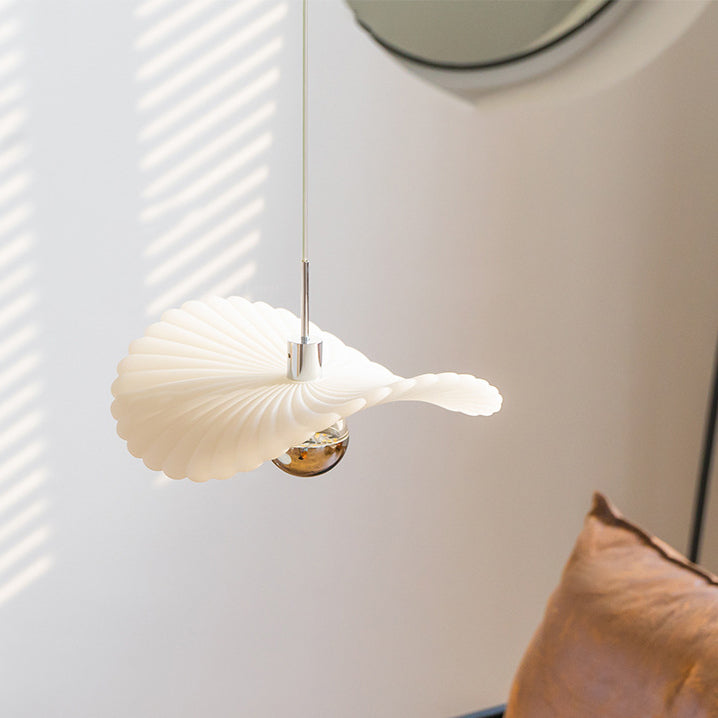 Frendorf | LotusGlow LED Pendelleuchte im Art-Deco-Stil | Gefalteter Harz-Lampenschirm | Elegantes Design für Wohnzimmer