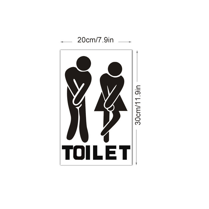 Frendorf | Lustiges Toilettentür-Schild Aufkleber