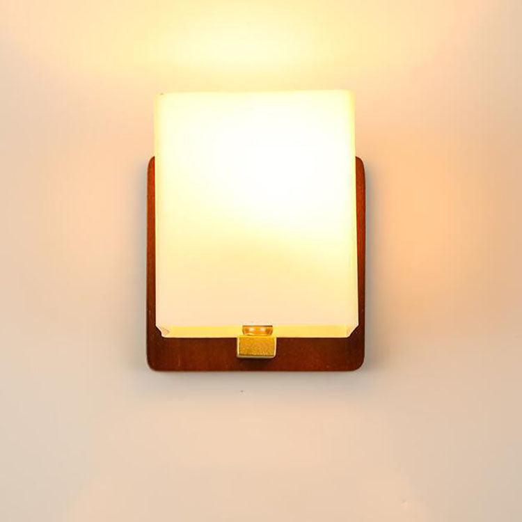 Frendorf | BrightLeaf Elegance Wandlampe | Antler-Design | Holzelemente & Zylinderglas | Perfekt fürs Wohnzimmer