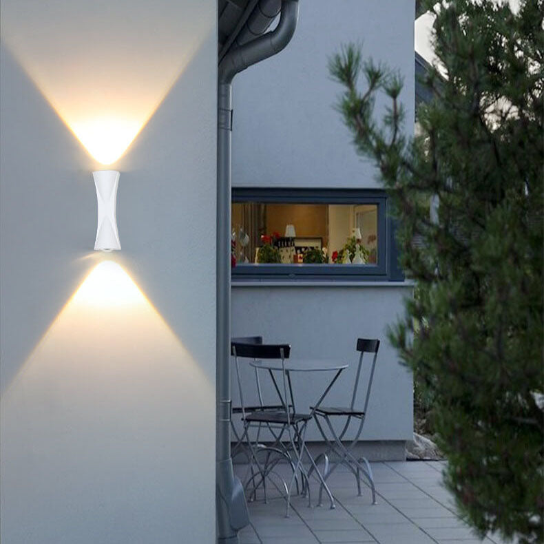 Einfacher Outdoor wasserdichter Aluminium Horn LED Wandleuchtenlampe