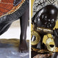 Afrikanische weibliche Musiker-Skulptur