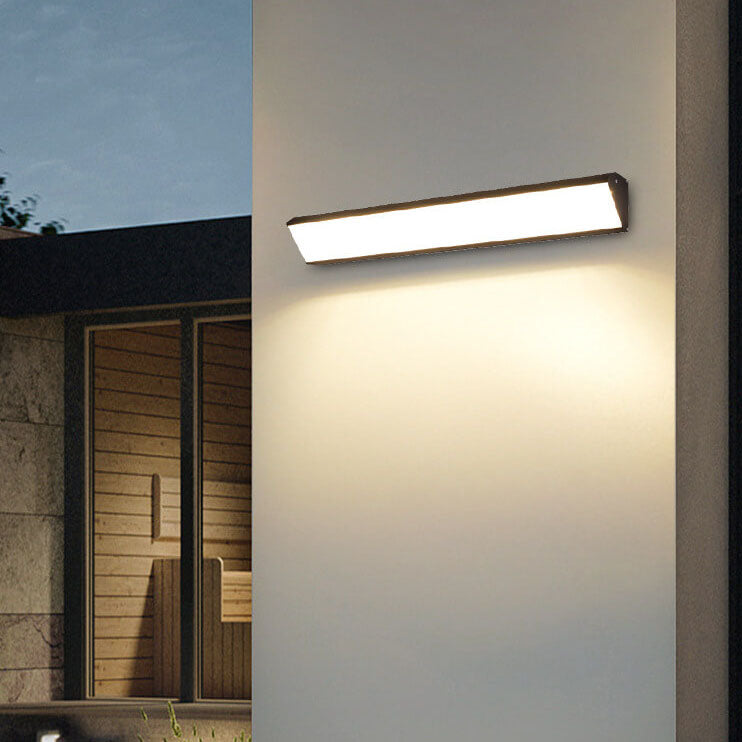Frendorf | AquaBar Moderne LED Außenwandleuchte | Aluminium & Acryl | Langlebig & Wasserdicht | Warmweiß | Verschiedene Größen