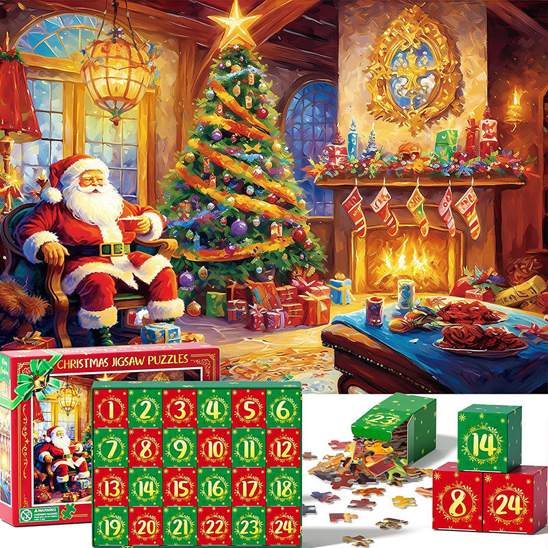 Frendorf | Adventskalender Weihnachts-Puzzle Blind Box 24 Teile 1000 Teile