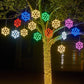 FrostyGlow | Wasserdichtes LED Schneeflockenlicht für Weihnachtsdeko