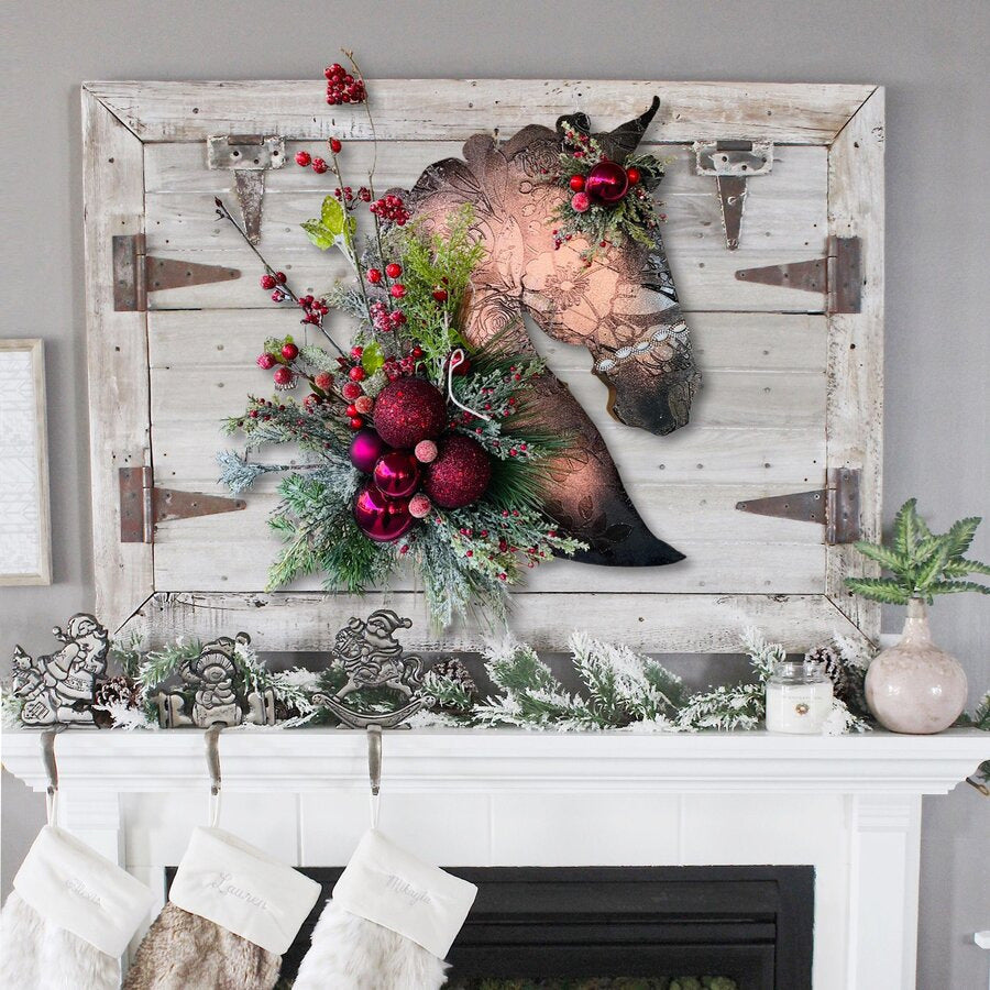 Frendorf | Kerst Dressuur Houten Paardenhoofd