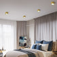 Frendorf | LumaBrass LED Deckenstrahler | Zylindrisches Design | Moderne Flush Mount Beleuchtung | Neutralweiß (4000K)