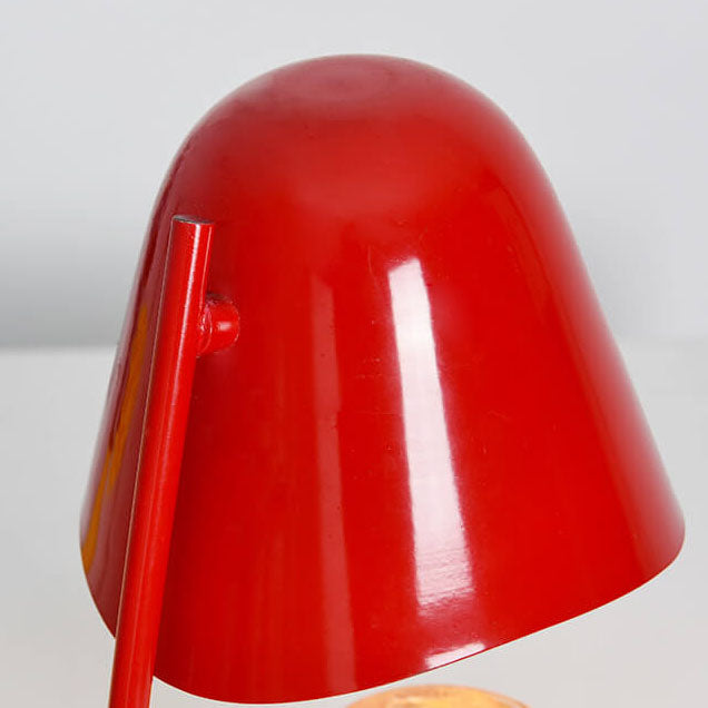 Europäische 1-flammige Tischlampe aus Schmelzwachs mit roter Hardware