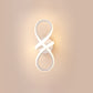 Contemporary Creative Spiral Ring Iron Silicone LED Wall Sconce Lamp For Bedroom