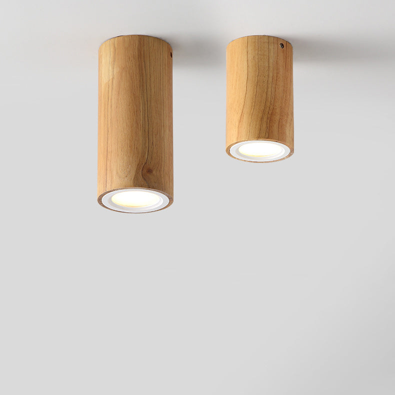 Frendorf | LumaKube Nordic Design LED Deckenleuchte | Holzoptik | Flush Mount | Warmweiß oder Kaltweiß | Stilvolle Beleuchtung für Zuhause