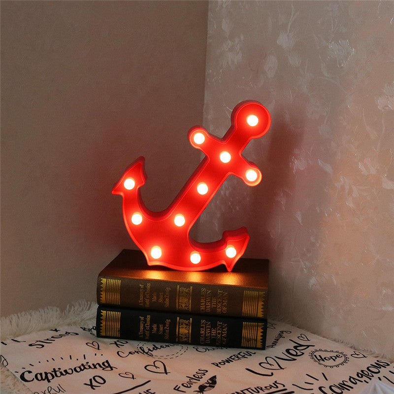 Skandinavische moderne Boot Anker ABS Batterie LED Wand Sconce Lampe