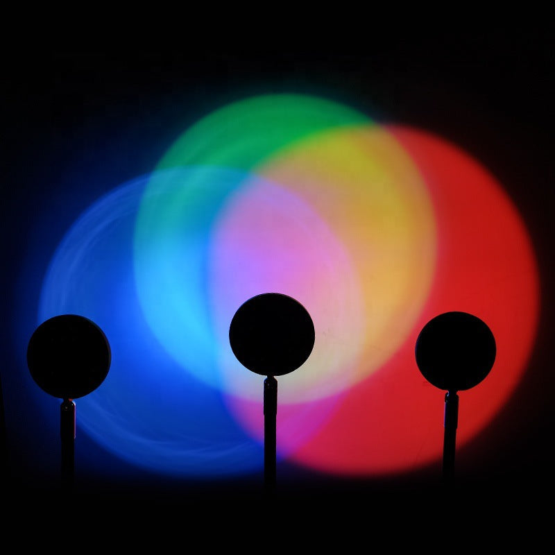 Sonnenuntergang Lampe, Romantisches Sonnenuntergang Licht USB Strom Tragbare Sonnenuntergang Nacht Licht Projektor für Raum/Home/Schlafzimmer/Dekor, Sonnenlampe für Fotografie, Party