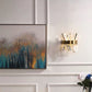 Moderne Luxus Halbzylinder Edelstahl Kristall 2-Licht Wandlampe für Schlafzimmer