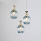 Frendorf | AuroSphere Gradient Glas Pendelleuchte | 1/3 Lichter | Insellicht | Modernes Design für Esszimmer & Küche
