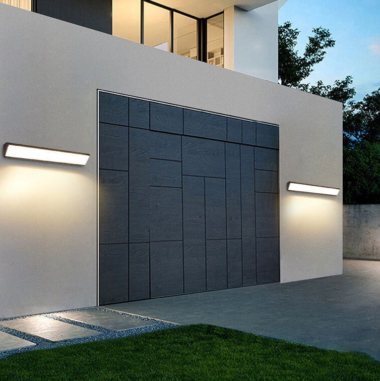 Frendorf | AquaBar Moderne LED Außenwandleuchte | Aluminium & Acryl | Langlebig & Wasserdicht | Warmweiß | Verschiedene Größen