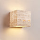 Frendorf | ShinariGlow Travertin LED Wandleuchte | Traditionelles Japanisches Design | Wasserdicht & Stilvoll