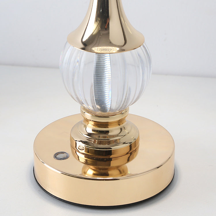 Moderne kreative Ananas Metall Acryl USB LED Tischlampe für Schlafzimmer