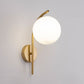 Frendorf | GlobeArc Nordic LED Wandleuchte | Glas-Kugel | 1-flammig | Modernes Design | Deko für Zuhause