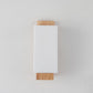 Frendorf | ArchiGlow Wandleuchte | Modern Minimalistisch | Holz & Glas Säule | 1-flammig | Wandlampe