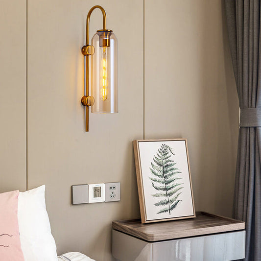 Frendorf | ZenoLuxe Nordic Design LED Wandlampe | Gebogene Arm | Modern | Dekoration für Zuhause