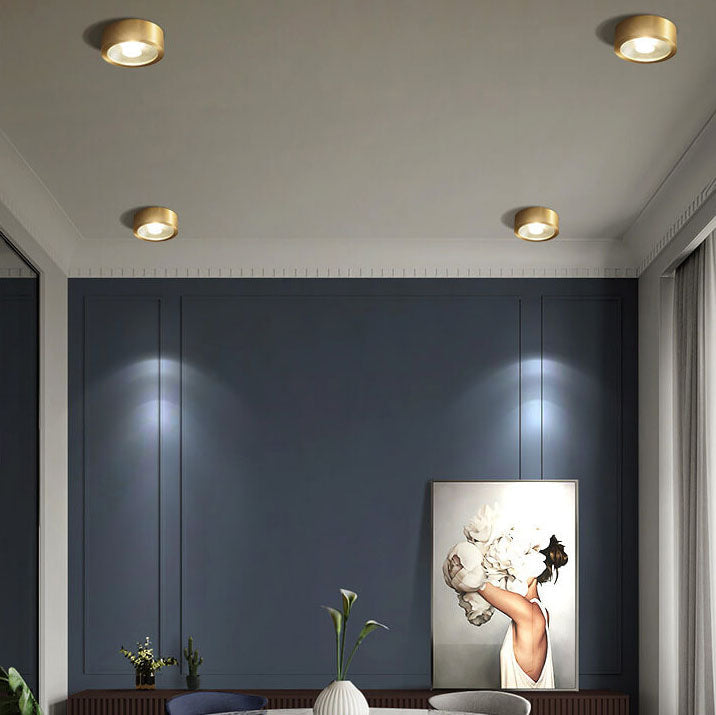 Frendorf | LumoLux Ultra-thin LED Deckenleuchte | Kupfer | Modernes Design | Dimmbare Deckenlampe | Energieeffizient | Stimmungslicht